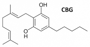 la structure chimique du cbg.