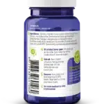 Flacon en plastique bleu étiqueté en néerlandais, affichant les ingrédients, les instructions d'utilisation et les symboles nutritionnels du complément alimentaire Vitakruid – Multi Jour & Nuit® Femme (2 x 30 comprimés).